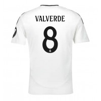 Camisa de Futebol Real Madrid Federico Valverde #8 Equipamento Principal 2024-25 Manga Curta